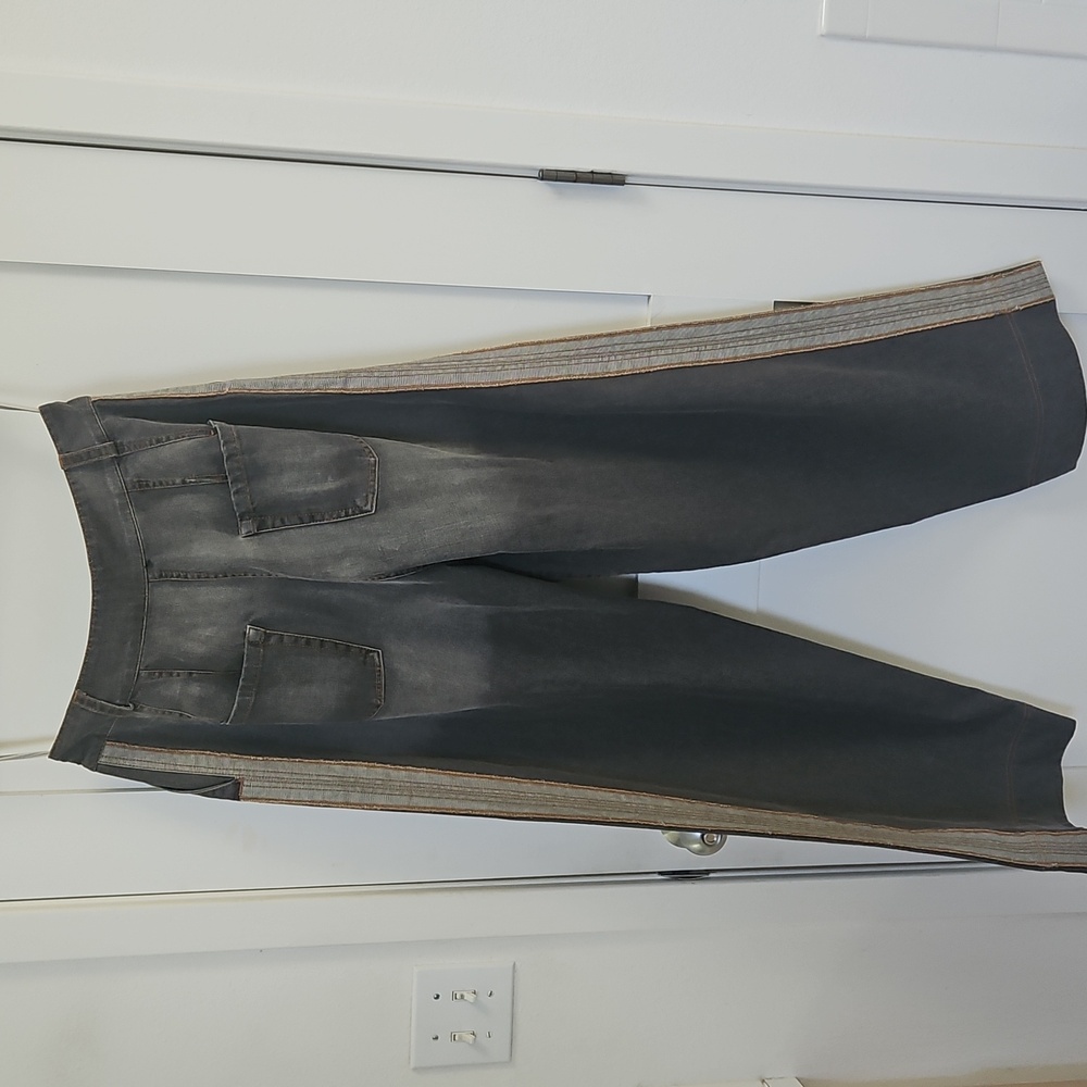 Sandra Weil Charcoal Denim Pants - Picture 4 of 5